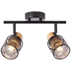 Brilliant Santy Deckenleuchte Schwarz, 2-flammig