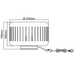 Brilliant Tyas Tischleuchte Schwarz, 1-flammig -LEDVANCE Verkäufe brilliant tyas tischleuchte 94520 86 10