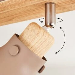 Brunnen Deckenleuchte Braun, Holzoptik, Taupe, 2-flammig -LEDVANCE Verkäufe brunnen deckenleuchte h3707173 5