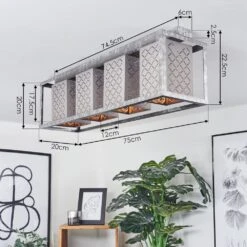 Buchanan Deckenleuchte Silber, 4-flammig -LEDVANCE Verkäufe buchanan deckenleuchte h3556894 3