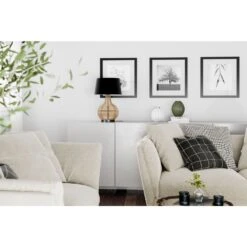 By Rydens Granada Tischleuchte Holz Hell, Schwarz, 1-flammig