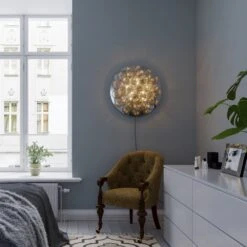 By Rydens Gross Wandleuchte Chrom, 8-flammig