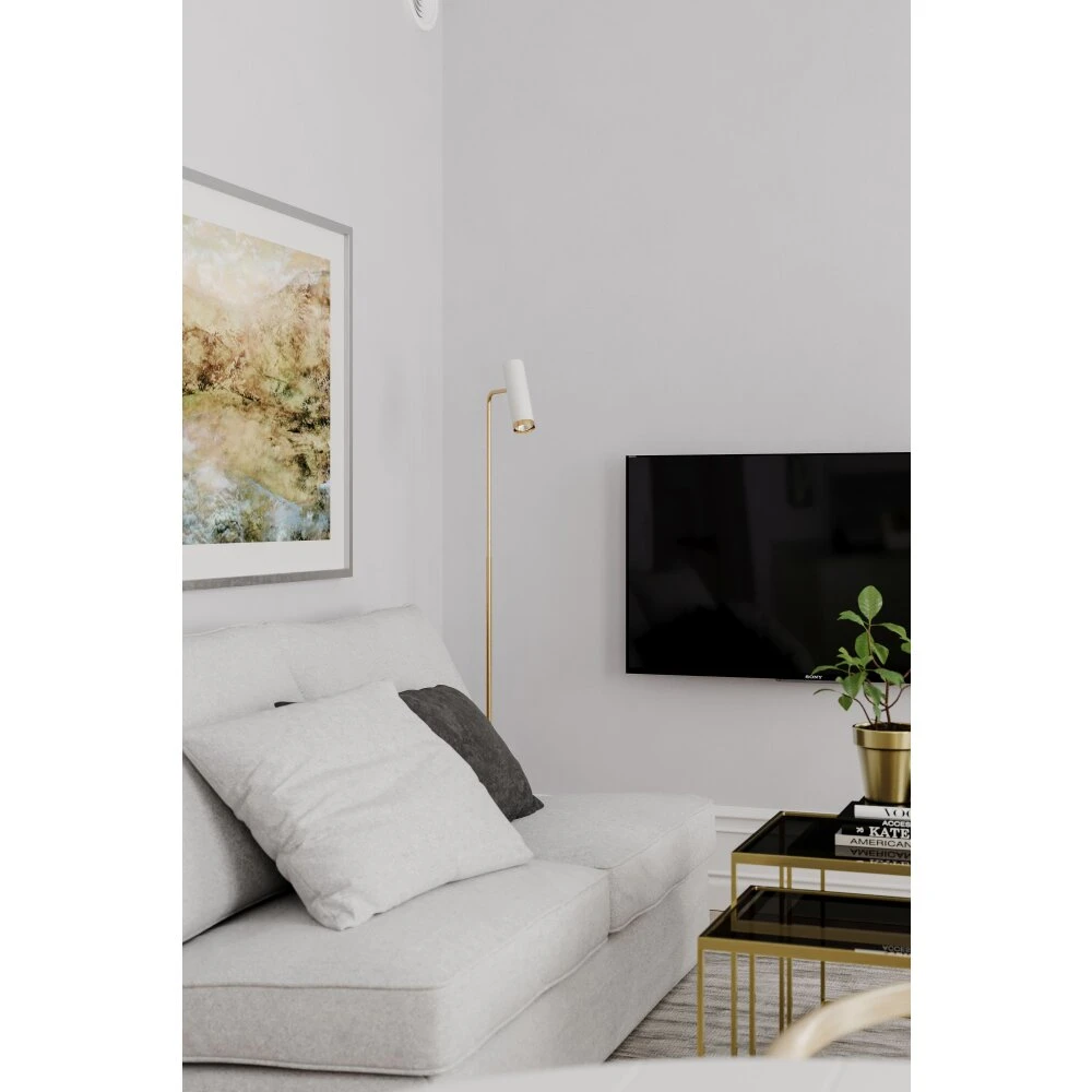 By Rydens Pulse Stehleuchte Gold, Weiß, 1-flammig 2 By Rydens Pulse Stehleuchte Gold, Weiß, 1-flammig – Bild 2