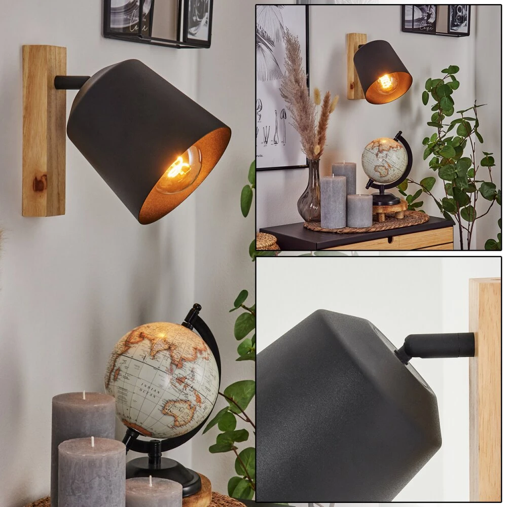 Caetanos Wandleuchte Naturfarben, 1-flammig 1 Caetanos Wandleuchte Naturfarben, 1-flammig