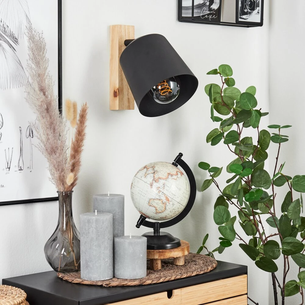 Caetanos Wandleuchte Naturfarben, 1-flammig 11 Caetanos Wandleuchte Naturfarben, 1-flammig – Bild 11