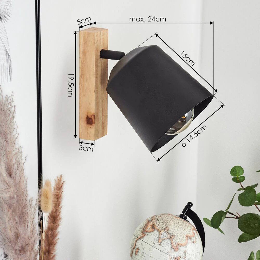 Caetanos Wandleuchte Naturfarben, 1-flammig 4 Caetanos Wandleuchte Naturfarben, 1-flammig – Bild 4