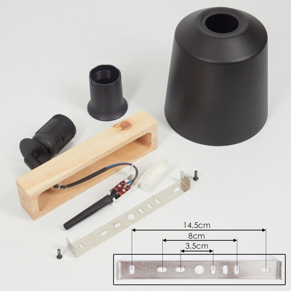 Caetanos Wandleuchte Naturfarben, 1-flammig 5 Caetanos Wandleuchte Naturfarben, 1-flammig – Bild 5