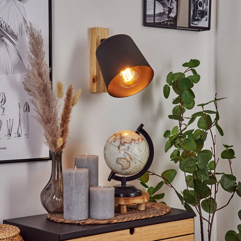 Caetanos Wandleuchte Naturfarben, 1-flammig 7 Caetanos Wandleuchte Naturfarben, 1-flammig – Bild 7