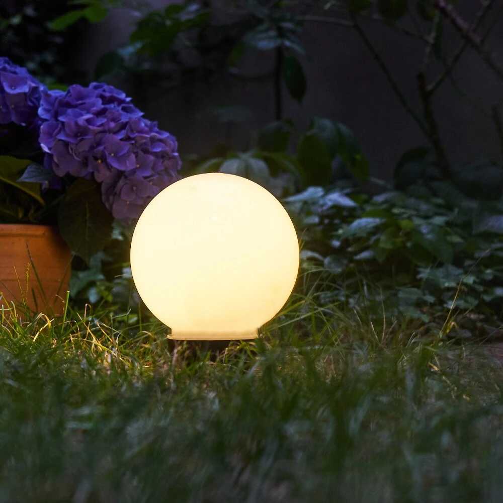 Campinas Solar-Kugelleuchte LED Schwarz, Weiß, 1-flammig 3 Campinas Solar-Kugelleuchte LED Schwarz, Weiß, 1-flammig – Bild 3