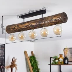 Canedo Deckenleuchte Braun, Naturfarben, Schwarz, 5-flammig -LEDVANCE Verkäufe canedo deckenleuchte h3605288 3