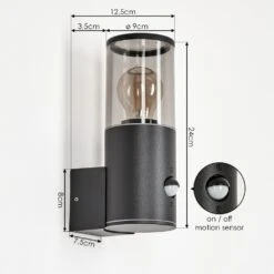 Caragua Außenwandleuchte Anthrazit, 1-flammig, Bewegungsmelder -LEDVANCE Verkäufe caragua aussenwandleuchte h3612613 3