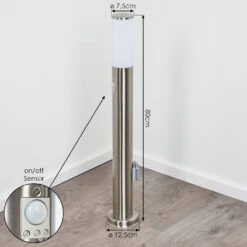 Caserta Wegeleuchte Nickel-Matt, 1-flammig, Bewegungsmelder -LEDVANCE Verkäufe caserta wegeleuchte h3018422 3