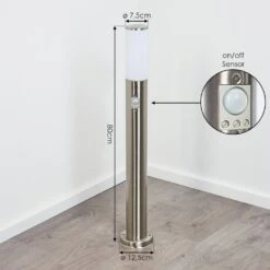 Caserta Wegeleuchte Nickel-Matt, Weiß, 1-flammig, Bewegungsmelder -LEDVANCE Verkäufe caserta wegeleuchte h3018446 2