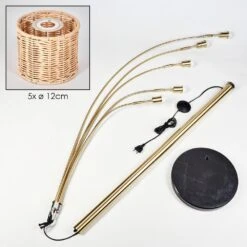 Cavaca Stehleuchte Messing, Schwarz, 5-flammig -LEDVANCE Verkäufe cavaca stehleuchte h3894071 4