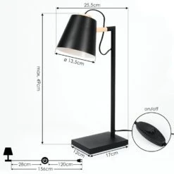 Cerrizal Tischleuchte Naturfarben, Schwarz, 1-flammig -LEDVANCE Verkäufe cerrizal tischleuchte h3569252 3