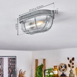 Chaquire Deckenleuchte Grau, 1-flammig 13 Chaquire Deckenleuchte Grau, 1-flammig -LEDVANCE Verkäufe chaquire deckenleuchte h3611128 3