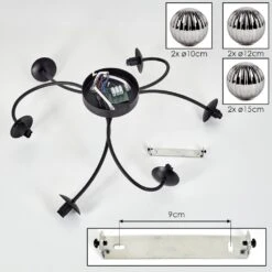 Chehalis Deckenleuchte 10 Cm, 12 Cm, 15 Cm Rauchfarben, 6-flammig -LEDVANCE Verkäufe chehalis deckenleuchte 10 cm 12 cm 15 cm h9007661 4