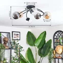 Chehalis Deckenleuchte 10 Cm Bernsteinfarben, Klar, Rauchfarben, 6-flammig -LEDVANCE Verkäufe chehalis deckenleuchte 10 cm h9016816 3