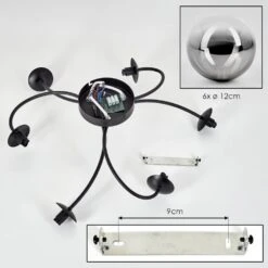 Chehalis Deckenleuchte 12 Cm Klar, Rauchfarben, 6-flammig -LEDVANCE Verkäufe chehalis deckenleuchte 12 cm h9026839 4