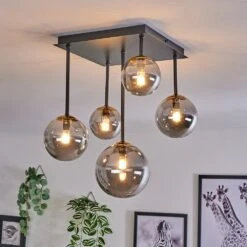 Chehalis Deckenleuchte Glas 10 Cm, 12 Cm, 15 Cm Gold, Schwarz, 5-flammig -LEDVANCE Verkäufe chehalis deckenleuchte glas 10 cm 12 cm 15 cm h3727966 6