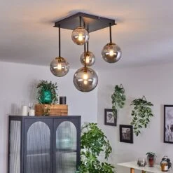 Chehalis Deckenleuchte Glas 10 Cm, 12 Cm, 15 Cm Gold, Schwarz, 5-flammig -LEDVANCE Verkäufe chehalis deckenleuchte glas 10 cm 12 cm 15 cm h3727966 8