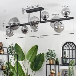 Chehalis Deckenleuchte Glas 10 Cm, 12 Cm, 15 Cm Rauchfarben, 10-flammig -LEDVANCE Verkäufe chehalis deckenleuchte glas 10 cm 12 cm 15 cm h3741191 3