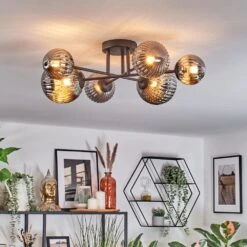 Chehalis Deckenleuchte Glas 10 Cm, 12 Cm, 15 Cm Rauchfarben, 6-flammig -LEDVANCE Verkäufe chehalis deckenleuchte glas 10 cm 12 cm 15 cm h9025542 10