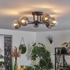 Chehalis Deckenleuchte Glas 10 Cm Klar, Rauchfarben, 6-flammig 26 Chehalis Deckenleuchte Glas 10 Cm Klar, Rauchfarben, 6-flammig -LEDVANCE Verkäufe chehalis deckenleuchte glas 10 cm h3757253 12