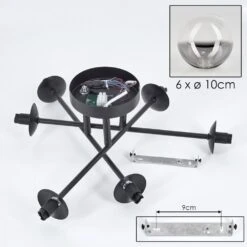 Chehalis Deckenleuchte Glas 10 Cm Klar, Rauchfarben, 6-flammig 18 Chehalis Deckenleuchte Glas 10 Cm Klar, Rauchfarben, 6-flammig -LEDVANCE Verkäufe chehalis deckenleuchte glas 10 cm h3757253 4