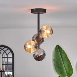 Chehalis Deckenleuchte Glas 10 Cm Bernsteinfarben, Rauchfarben, 4-flammig -LEDVANCE Verkäufe chehalis deckenleuchte glas 10 cm h3767962 10