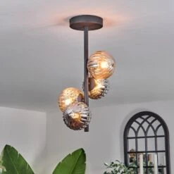 Chehalis Deckenleuchte Glas 10 Cm Bernsteinfarben, Rauchfarben, 4-flammig -LEDVANCE Verkäufe chehalis deckenleuchte glas 10 cm h3767962 6