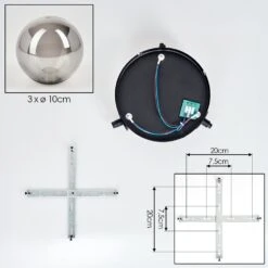 Chehalis Deckenleuchte Glas 10 Cm Rauchfarben, 3-flammig -LEDVANCE Verkäufe chehalis deckenleuchte glas 10 cm h9036500 4