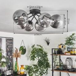 Chehalis Deckenleuchte Glas 15 Cm Klar, Rauchfarben, 6-flammig -LEDVANCE Verkäufe chehalis deckenleuchte glas 15 cm h3758175 3