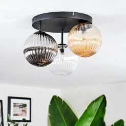 Chehalis Deckenleuchte Glas 15 Cm Bernsteinfarben, Klar, Rauchfarben, 3-flammig -LEDVANCE Verkäufe chehalis deckenleuchte glas 15 cm h9016113 9