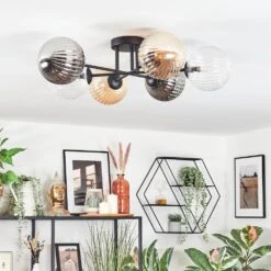 Chehalis Deckenleuchte Glas 15 Cm Bernsteinfarben, Klar, Rauchfarben, 6-flammig -LEDVANCE Verkäufe chehalis deckenleuchte glas 15 cm h9020790 9