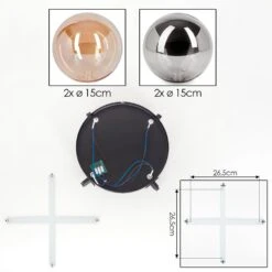 Chehalis Deckenleuchte Glas 15 Cm Bernsteinfarben, Rauchfarben, 4-flammig 15 Chehalis Deckenleuchte Glas 15 Cm Bernsteinfarben, Rauchfarben, 4-flammig -LEDVANCE Verkäufe chehalis deckenleuchte glas 15 cm h9039730 4