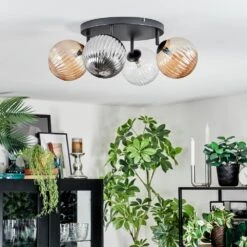 Chehalis Deckenleuchte Glas 15 Cm Bernsteinfarben, Klar, Rauchfarben, 4-flammig -LEDVANCE Verkäufe chehalis deckenleuchte glas 15 cm h9042778 9