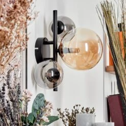 Chehalis Wandleuchte Glas 10, 15 Cm Bernsteinfarben, Rauchfarben, 3-flammig -LEDVANCE Verkäufe chehalis wandleuchte glas 10 15 cm h3750605 11