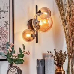 Chehalis Wandleuchte Glas 10, 15 Cm Bernsteinfarben, Rauchfarben, 3-flammig -LEDVANCE Verkäufe chehalis wandleuchte glas 10 15 cm h3750605 12