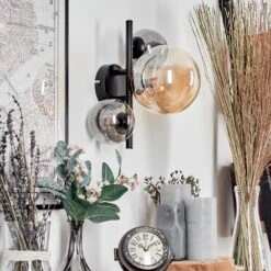 Chehalis Wandleuchte Glas 10, 15 Cm Bernsteinfarben, Rauchfarben, 3-flammig -LEDVANCE Verkäufe chehalis wandleuchte glas 10 15 cm h3750605 13