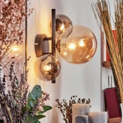 Chehalis Wandleuchte Glas 10, 15 Cm Bernsteinfarben, Rauchfarben, 3-flammig -LEDVANCE Verkäufe chehalis wandleuchte glas 10 15 cm h3750605 6