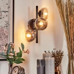 Chehalis Wandleuchte Glas 10 Cm Klar, Rauchfarben, 3-flammig -LEDVANCE Verkäufe chehalis wandleuchte glas 10 cm h3737958 12