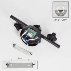 Chehalis Wandleuchte Glas 10 Cm Klar, Rauchfarben, 3-flammig -LEDVANCE Verkäufe chehalis wandleuchte glas 10 cm h3737958 4