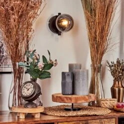 Chehalis Wandleuchte Glas 10 Cm Klar, Rauchfarben, 1-flammig -LEDVANCE Verkäufe chehalis wandleuchte glas 10 cm h3738979 10