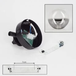 Chehalis Wandleuchte Glas 10 Cm Klar, Rauchfarben, 1-flammig -LEDVANCE Verkäufe chehalis wandleuchte glas 10 cm h3738979 4