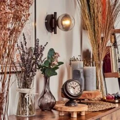 Chehalis Wandleuchte Glas 10 Cm Klar, Rauchfarben, 1-flammig -LEDVANCE Verkäufe chehalis wandleuchte glas 10 cm h3738979 6