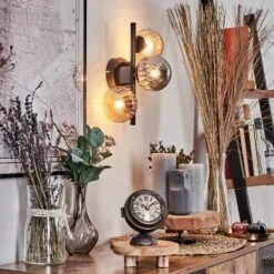 Chehalis Wandleuchte Glas 10 Cm Bernsteinfarben, Rauchfarben, 3-flammig -LEDVANCE Verkäufe chehalis wandleuchte glas 10 cm h3749746 10