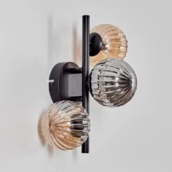 Chehalis Wandleuchte Glas 10 Cm Bernsteinfarben, Rauchfarben, 3-flammig -LEDVANCE Verkäufe chehalis wandleuchte glas 10 cm h3749746 7