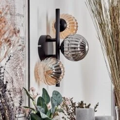 Chehalis Wandleuchte Glas 10 Cm Bernsteinfarben, Rauchfarben, 3-flammig -LEDVANCE Verkäufe chehalis wandleuchte glas 10 cm h3749746 9