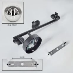 Chehalis Wandleuchte Glas 15 Cm Chrom, Klar, Rauchfarben, 3-flammig -LEDVANCE Verkäufe chehalis wandleuchte glas 15 cm h3873663 4